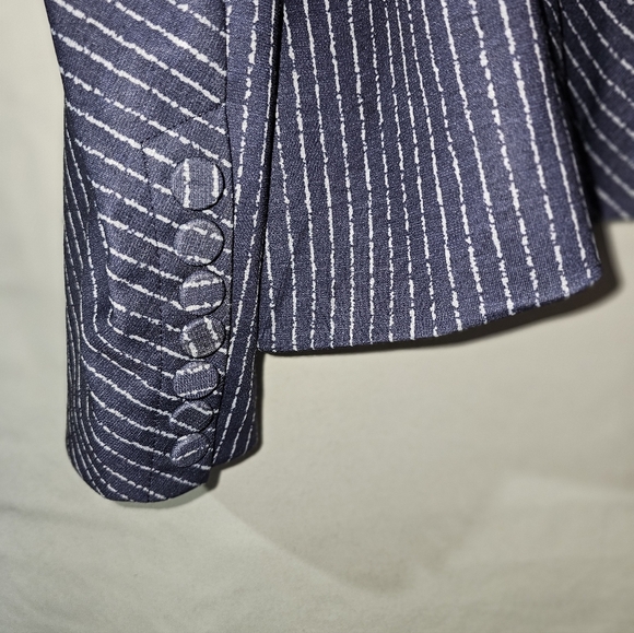 Ryegrass Navy Pinstripe Blazer - Picture 4 of 7